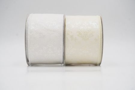 Gold Scroll Filigree Christmas Wired Ribbon_KF9935.KF9936 (2)